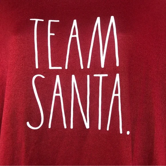 Rae Dunn Team Santa Long Sleeve Sleep Shirt Size XL - Picture 3 of 6